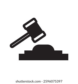 Hammer icon. Judge gavel icon vector. Law icon vector. 10 EPS