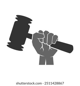 Hammer icon logo design template