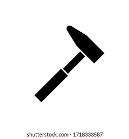 Hammer icon, logo isolated on white background