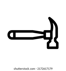 hammer icon or logo isolated sign symbol vector illustration - high quality black style vector icons
