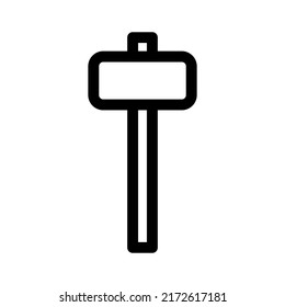 hammer icon or logo isolated sign symbol vector illustration - high quality black style vector icons
