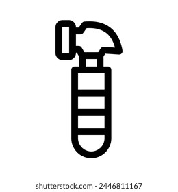 Hammer-Symbol oder Logo-isolierte Zeichen-Symbol-Vektorillustration - Hochwertige schwarze Stil Vektor-Symbole
