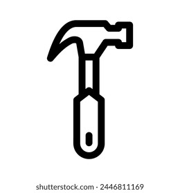 hammer icon or logo isolated sign symbol vector illustration - high quality black style vector icons
