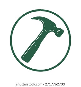 ícone de martelo logotipo selo vetor no fundo branco
Ícone de carimbo de vetor