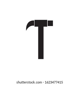 hammer icon logo vector design