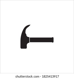 Logo de icono de martillo, ilustración de diseño vectorial 