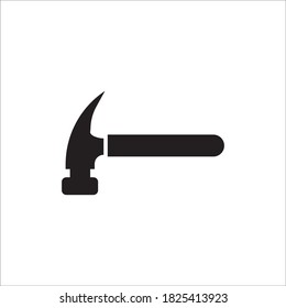 Hammer icon logo, vector design illustration 
