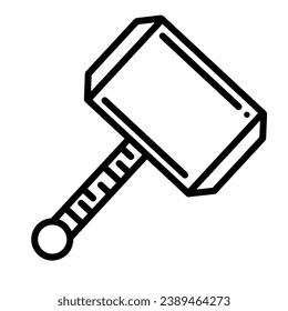Icono de martillo (Icono de la era medieval), icono negro verdadero