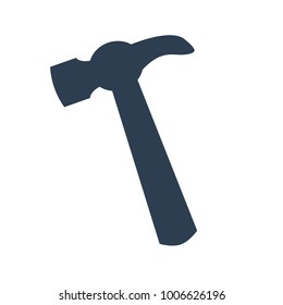 Hammer Icon on white background. Vector Illustration