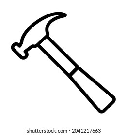 icono de martillo sobre fondo blanco
