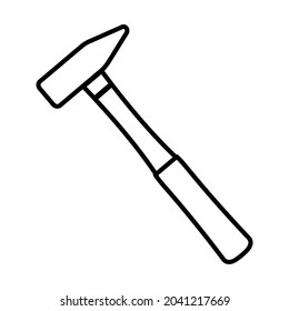 icono de martillo sobre fondo blanco