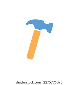 hammer icon on a white background, vector illustration