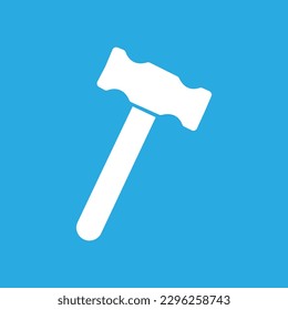 hammer icon on a white background, vector illustration