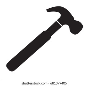 hammer icon on white background. hammer sign. flat style design.