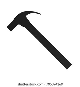 Hammer icon on a white background, Vector illustration