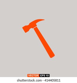 hammer icon. One of set web icons