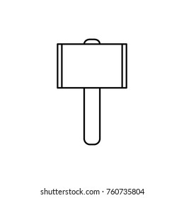 hammer icon outline