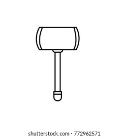 hammer icon outline