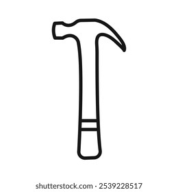 Hammer icon outline collection or set in black and white