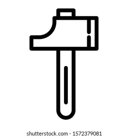 hammer icon outline vector design