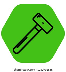 hammer icon with perfect shape modern and elegance