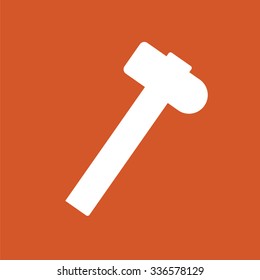 Hammer icon. Power tool icon.