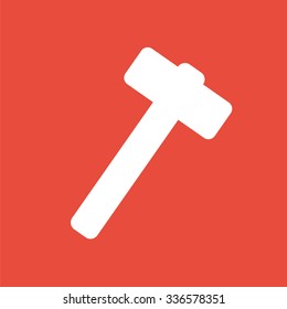 Hammer icon. Power tool icon.