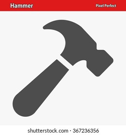 Hammer Icon. Professional, pixel perfect icons optimized for both large and small resolutions. EPS 8 format.