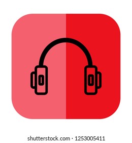 hammer icon with red flat background,modern,elegance and exclusive for business