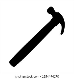 Hammersymbol. Service-Tool-Symbol bearbeitbare Symbole und Farben. Vektorgrafik