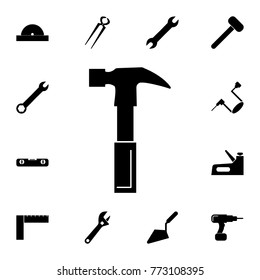 hammer icon. Set of construction tools icons. Web Icons Premium quality graphic design. Signs, outline symbols collection, simple icons for websites, web design, mobile app on white background