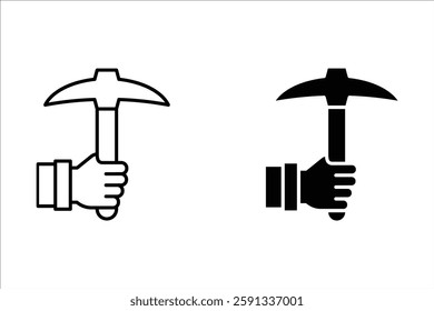 Hammer icon set. Hummer sign. for mobile concept and web design. vector illustration on white background