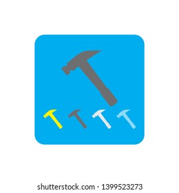 hammer icon set, symbol vector illustration 