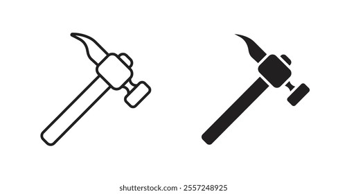 Hammer Icon set. vector illustration set