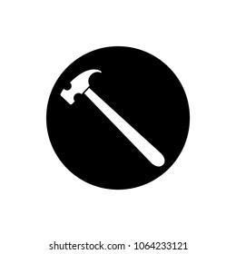Hammer icon sign