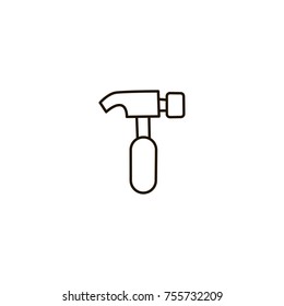 hammer icon. sign design