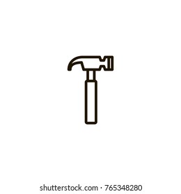 hammer icon. sign design