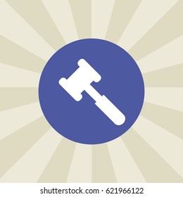 hammer icon. sign design. background