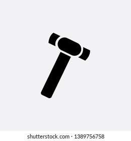 hammer icon sign signifier vector