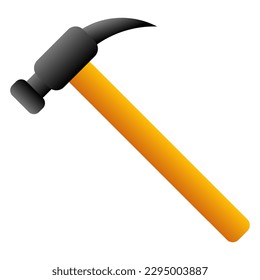 Hammersymbol, einfaches flaches Farbverlauf-Symbol