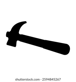 hammer icon, simple flat style, illustration, logo sign symbol pictogram template, for ui or ux isolated on white for mobile app, editable