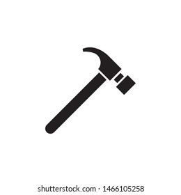 Hammer icon. Simple glyph, flat vector of construction tools icons for ui and ux, website or mobile application