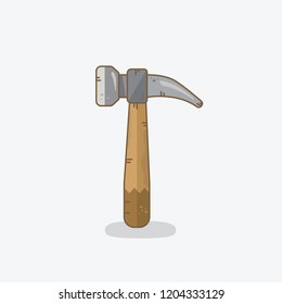 hammer icon in simple graphic