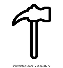 Hammer icon with simple and line style