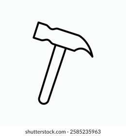 Hammer icon. simple vector icon