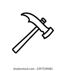 Hammer icon. Simple vector sign