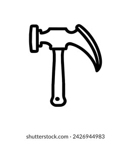 Hammer icon. Simple vector sign