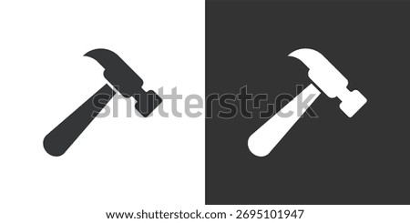 Hammer icon. Solid glyph series icon