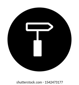 hammer icon, stock vector illustration flat design style