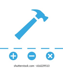 hammer icon stock vector illustration flat design